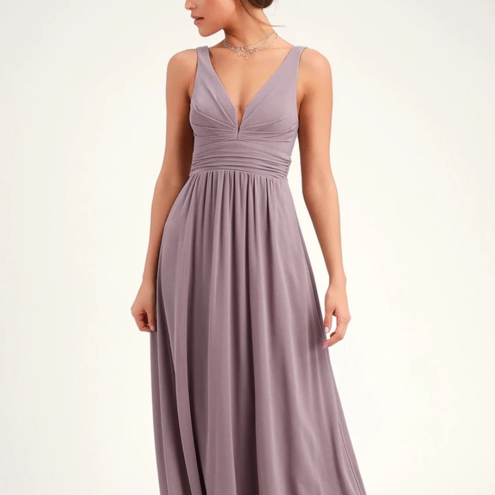 Lulus Leading Role Taupe Dress - Altered